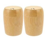 LIFKICH 2pcs Bamboo Toothpick Holders for Kitchen and Boutique Homestay, Egg-shaped Portable Toothpick Dispensers with Lid, Minimalist and Elegant Design, Stable Tabletop Placement
