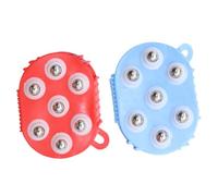 LIFKICH 2pcs Bead Massagers Rolling Massagers Handheld Steel Balls PVC Material Muscle Massage Travel Relaxation Tool with 7 Steel Balls for Body Massage Random Color