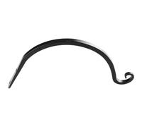 LIFKICH 2pcs Black Iron Gardening Hooks with Sturdy Structure and Smooth Surface, Wall Mounted Hanging Basket Holders for Indoor and Outdoor Gardening Use