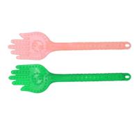 LIFKICH 2pcs Body Massage Hammer Pat PVC Material Green Pink Multifunctional Massage Relieving Fatigue Pat for Office and Home Use