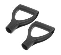 LIFKICH 2pcs D-Shaped Grip Handles Replacement for Garden Tools Plastic Spade and Fork Handles Labor-Saving Ergonomic Design for Digging Raking and Agriculture Tasks
