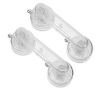 LIFKICH 2pcs Glass Shower Door Pull Handle Suction Cup Glass Door Handle Plastic No Drilling Versatile Application Modern Minimalistic for Kitchen Bathroom