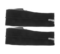 LIFKICH 2pcs Heavy Duty Nylon Zipper Tape for Dust Containment Doors and Plastic Sheeting Self Adhesive Black Zipper for Basement Remodeling and Drywall Work Easy Installation
