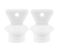LIFKICH 2pcs Hot Water Bottle Stoppers Rubber Plugs Resistant to Deformation and Portable White Caps for Sealing Hot Water Bags, for Cold Therapy Use