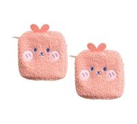 LIFKICH 2pcs Portable Plush Sanitary Storage Bags, Multi-Purpose Tampon and Nursing Pad Pouches with Meticulous Craftsmanship, for Office and Outdoor Use