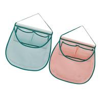 LIFKICH 2pcs Reusable Hanging Mesh Bags with Large Openings for Fruit and Vegetable Storage, Space Saving Cloth Mesh Pouches Suitable for Kitchen, Shower, and Beach Use