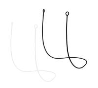 LIFKICH 2pcs Silicone Lanyard Lightweight Elastic Strap for Exercise Time and Music Time, Flexible Drop Prevention Rope for Secure Hearing Protection