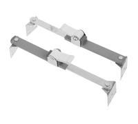 LIFKICH 2pcs Silver Iron Tv Wall Mount Brackets with Antitip Design and Easy Installation, Adjustable Range 14-20 Cm, Suitable for Flat Screen Tvs and Lcd Monitors, and Pet Safety