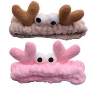 LIFKICH 2pcs Skin-friendly Fabric Headbands for Washing Face and Brush Your Teeth, Elastic and Comfortable Hair Accessories Suitable for Female Friends and Girlfriend