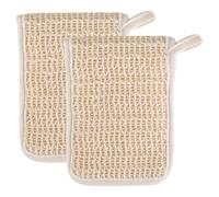 LIFKICH 2pcs Soap Bags for Soap Bars Cotton and Linen Quick Drying Facial Exfoliating with Loop and Hook Design Multi-function Home Supply