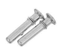 LIFKICH 2pcs Stainless Steel Sink Stopper Replacement Stem with Screwtype Design for Kitchen Sink Drain Assembly Easy to Install round Strainer Stem