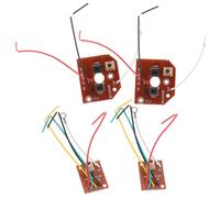LIFKICH 2Sets Two Channel Remote Control Module with Antenna for Rc for DIY Electric Cars Boats and Vehicles to Enhance Learning and Coordination Skills