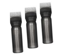 LIFKICH 3 Pcs Hair Root Comb Applicator Bottle Set 160ml with Graduated Scale, Practical Pp Material Suitable for Hair Coloring and Dye, Elegant Simple Design for Salon and Home Use