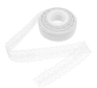 LIFKICH 30mm White Lace Ribbon Roll 22m for DIY Crafts and Wrapping, Soft Breathable Material with Elegant Intricate Lace Pattern, for Decorations and Special Occasions