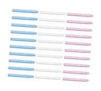 LIFKICH 30Pcs Nail File Cuticle Stone Pusher Fine Abrasion Resistance for Natural and False Nails Multi-Color Manicure Buffing Tools for Home and Salon
