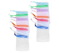 LIFKICH 30pcs Soap Saver Bags for Facial Soap with Nylon Material, Easy Hanging Design, Assorted Colour, for Foaming and Exfoliating Facial Cleaning Articles Random Color