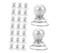 LIFKICH 36pcs Faux Pearl Twist Coil Hair Pins for Bridal Updo Hair Tool Spiral Bun Maker Clips for Brides Bridesmaids Secure Decorative Accessories for Wedding