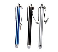 LIFKICH 3pcs Conductive Cloth Stylus Pen Replacement Tips for Tablets and Laptops Slim and Lightweight for Effortless Handwriting and Drawing Black Silver