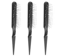 LIFKICH 3pcs Hair Styling Brush Set for Women with Wire Bristle and Abs Material Featuring Line Parting and Parting Creation for Hair