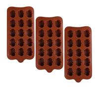 LIFKICH 3Pcs Silicone Chocolate Candy Molds Non-Stick Baking Mold Set with Crown Shape for Jelly, Gummy, and Sweet Making in Kitchen