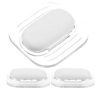 LIFKICH 3pcs White Silicone Door Stop Wall Protector for Impact Reduction and No Drilling Required, Practical Door Bumpers Suitable for Walls and Appliances, Sleek Neutral Colour Design