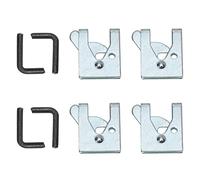 LIFKICH 4 Sets Automatic Pet Cage Lock Latch for Indoor Cat Cage Sturdy Galvanized Iron Material with Corrosion Resistance