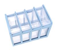 LIFKICH 4-Tier Drawer Storage Box Desktop Organiser for Cosmetics and Sundries, Plastic Dustproof Storage Cabinet Suitable for Office and Bedroom 12X7X5 Inch