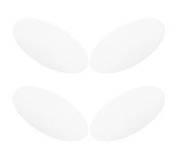 LIFKICH 4pcs Lampshade Replacement Cover Acrylic Diffuser Panel 17.5cm Round White Ceiling Light Panel with Uniform Light Distribution Robust Structure Elegant Classic Design for Bedroom