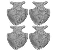 LIFKICH 4pcs Natural Iron Cooking Tool Fish Shape Cast Iron Food Grade Cookware for Household Kitchen and Broths Supplement for Athletes and Pregnant Women