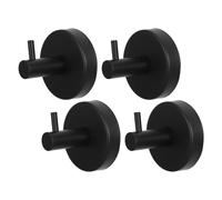 LIFKICH 4pcs Reusable Suction Hooks for Bathroom and Kitchen, Heavy Duty Stainless Steel Towel and Robe Hooks with Adjustable Strong Suction for Shower, Tile, Glass, and Window Walls