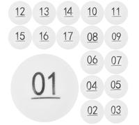 LIFKICH 50 White Plastic Numbered Lottery Balls 1-50 for Party Raffle Games, Small Seamless Picking Balls for Bingo and Event Activities