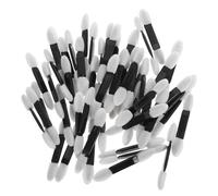 LIFKICH 50pcs Disposable Double-ended Eyeshadow Brush Kit Lightweight Sponge and Plastic Material, Precision Application for Wedding and Travel, Two Sizes round Brush Heads
