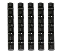 LIFKICH 5Pcs Black Plastic Nail Pen Holder Rack Nail Brush Stand Organizer for Art Tools Storage Suitable for Acrylic Gel and Manicure Use