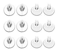 LIFKICH 6 Pairs Pu Split Cushions Soft Silicone Shoe Pads Thin Adhesive Forefoot for Women and Men Prevent Blisters and Reject Rash