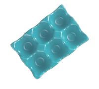 LIFKICH 6grids Egg Storage Container Ceramic Egg Holder for Refrigerator Fresh Baskets for Kitchen