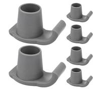 LIFKICH 6pcs Anti-Slip Ski Glides for Walkers and Crutches, Reusable Walker Accessories Made of Sturdy TPR and Pp, Universal Fit for Enhanced Stability and Smooth Glide on Surfaces