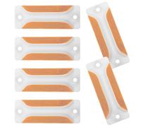 LIFKICH 6pcs Double-sided Acrylic Reflective Road Markers Rectangular High Visibility Asphalt and Driveway Boundary Markers for Sidewalks and Safety Signaling