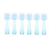 LIFKICH 6pcs round Head Nail Brush for Manicure Cleaning Nail Dust Remover Practical for French Manicure