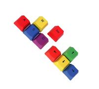 LIFKICH 9pcs Assorted Color Synthetic Material Keycaps Set for Mechanical Keyboard with Crack Resistance and Easy to Install Features, for Office and School Use