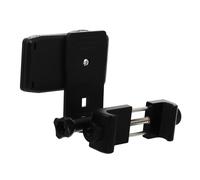 LIFKICH ABS and Metal Backpack Clip Phone Holder 360 Degree Rotation Quick Release Mount Anti-Slid for Motorcycle Riding Outdoor Black