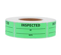 LIFKICH Adhesive Inventory Labels Roll Green PVC Material 500 for Efficient Inventory Management and Asset Tracking 1 X 2.25 Inch Size, Versatile Design for Warehouse and Shipping Use