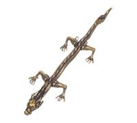 LIFKICH Antique Brass Dragon Pen Rack Desktop Ornament Classic Design for Home Office Schoolroom Decoration