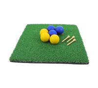 LIFKICH Artificial Golf Practice Mat with Thickened Design and Antislip Base, Indoor and Outdoor Golf Training Aid with Balls and Tees for Improving Stability and Reducing Ground Wear