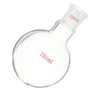 LIFKICH Boiling Flask Borosilicate Glass round Bottom 250ml Single Neck Odorless No Bubbles for Organic Chemistry and Distillation Apparatus Laboratory Use