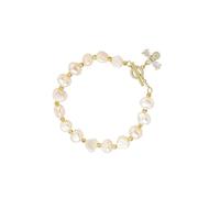 LIFKICH Bracelet with Featuring Women for Elegant and Imitation Pearl Materials, Golden Colour Stunning Design, for Daily Shopping and Office Wear