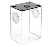 LIFKICH Breeding Box with Safe Surface Gloss Acrylic Reptile for Geckos and Spiders and Black Colour Suitable for Transporting Animals and Living Foods