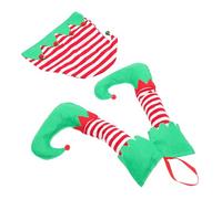 LIFKICH Christmas Elf Legs Hat Decor Set Adorable Xmas Tree Decorations for Holiday Cheer Lightweight Compact Christmas Accessories for Indoor Use