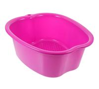 LIFKICH Collapsible Foot Bath Basin Purple Plastic Foot Massage Bucket with Acupoint Stimulation and Fine Workmanship and Relaxation
