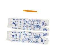 LIFKICH Cotton Acupressure Socks with Foot Reflexology Chart and Massage Tool for Couples Size 35-39 Breathable and Warm