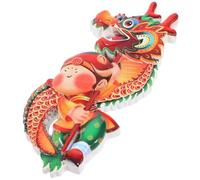 LIFKICH Creative Chinese Style Dragon Refrigerator Magnet with Red Resin Material, Magnetic Attachment, for Daily Use or Housewarming, Cute Cartoon Themed Fridge Decor
